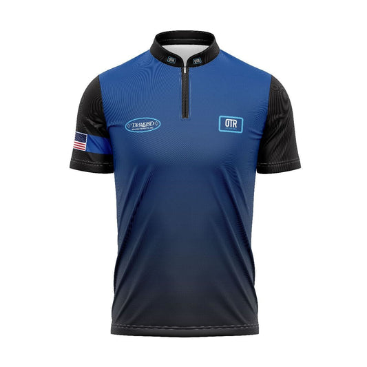 Blue/Black Fade Performance Collar-Customizeable