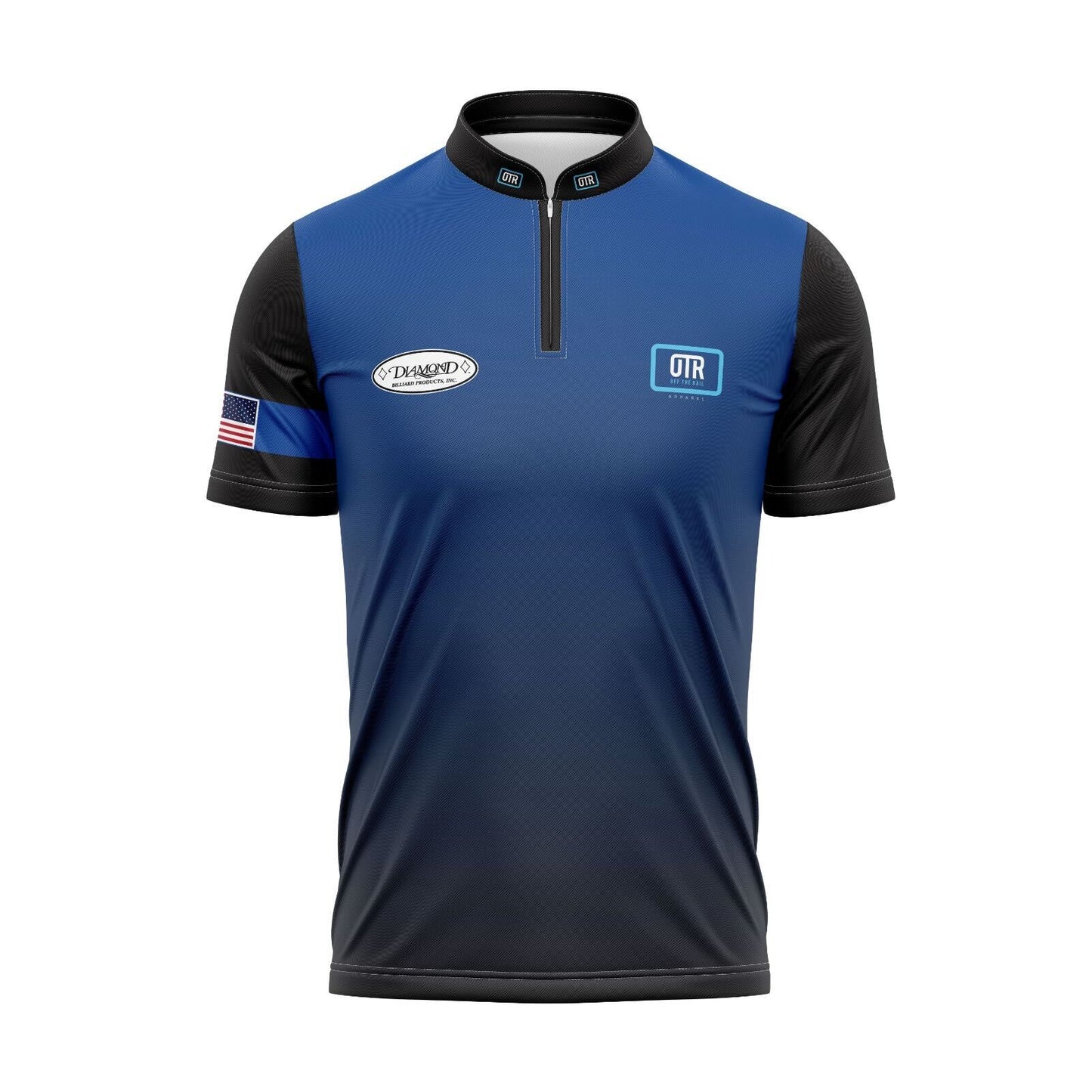 Blue/Black Fade Performance Collar-Customizeable