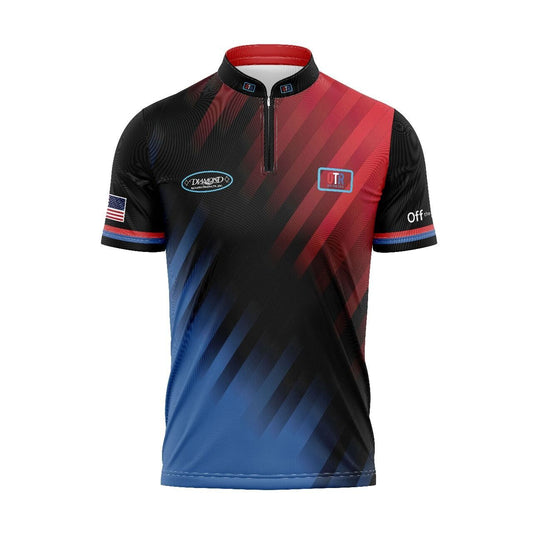 Brushed Patriotic Performance Collar Polo