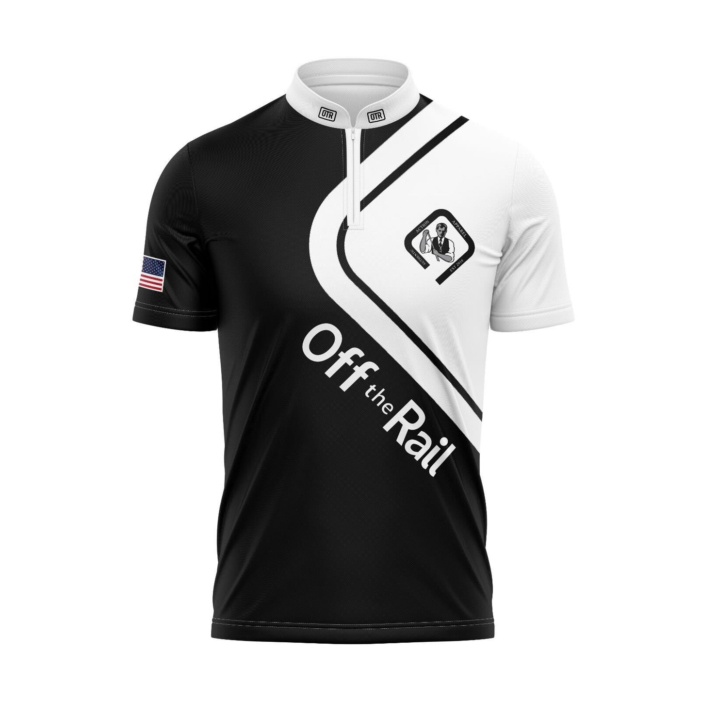 Black & White Diamond Performance Polo