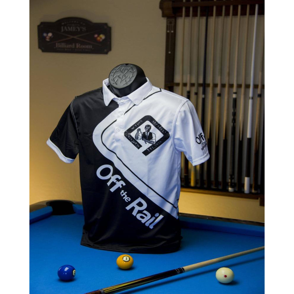 Black & White Diamond Standard Polo - Off The Rail Apparel