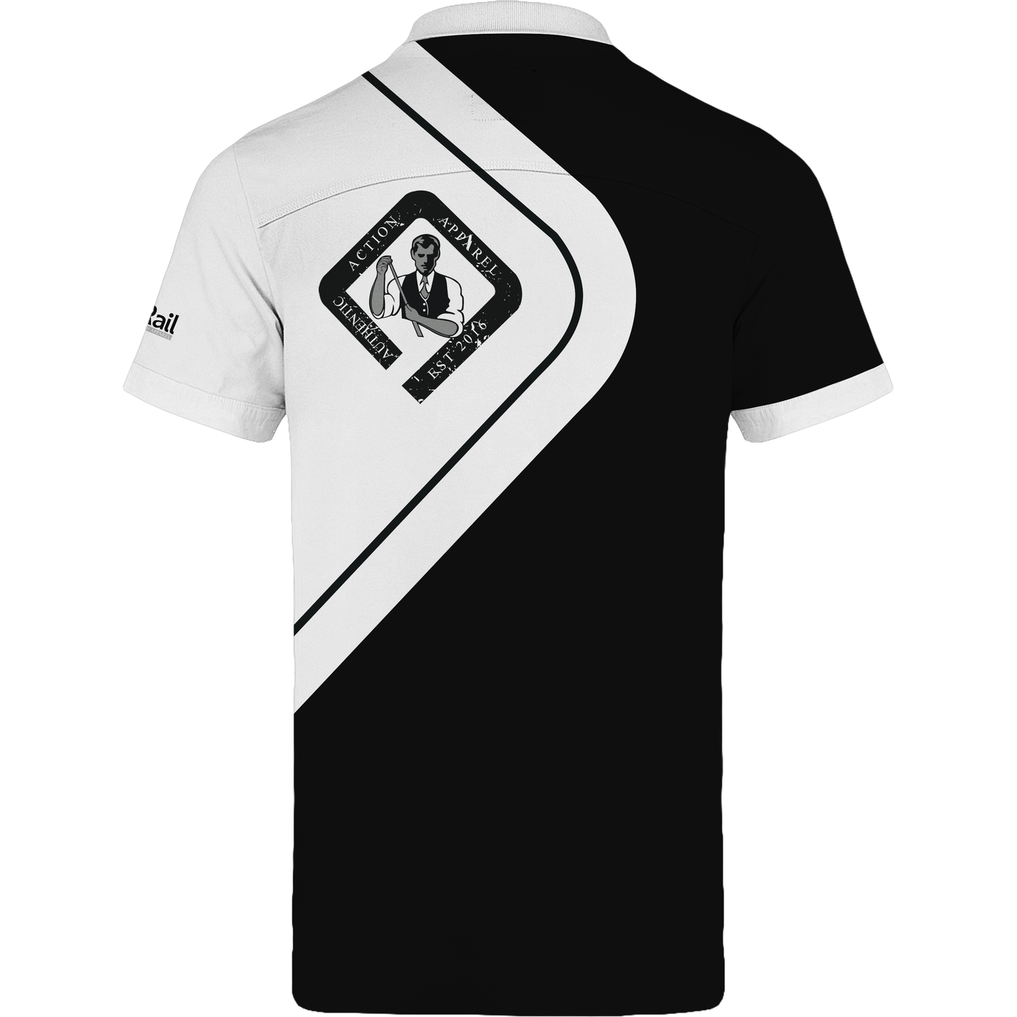 Black & White Diamond Standard Polo - Off The Rail Apparel