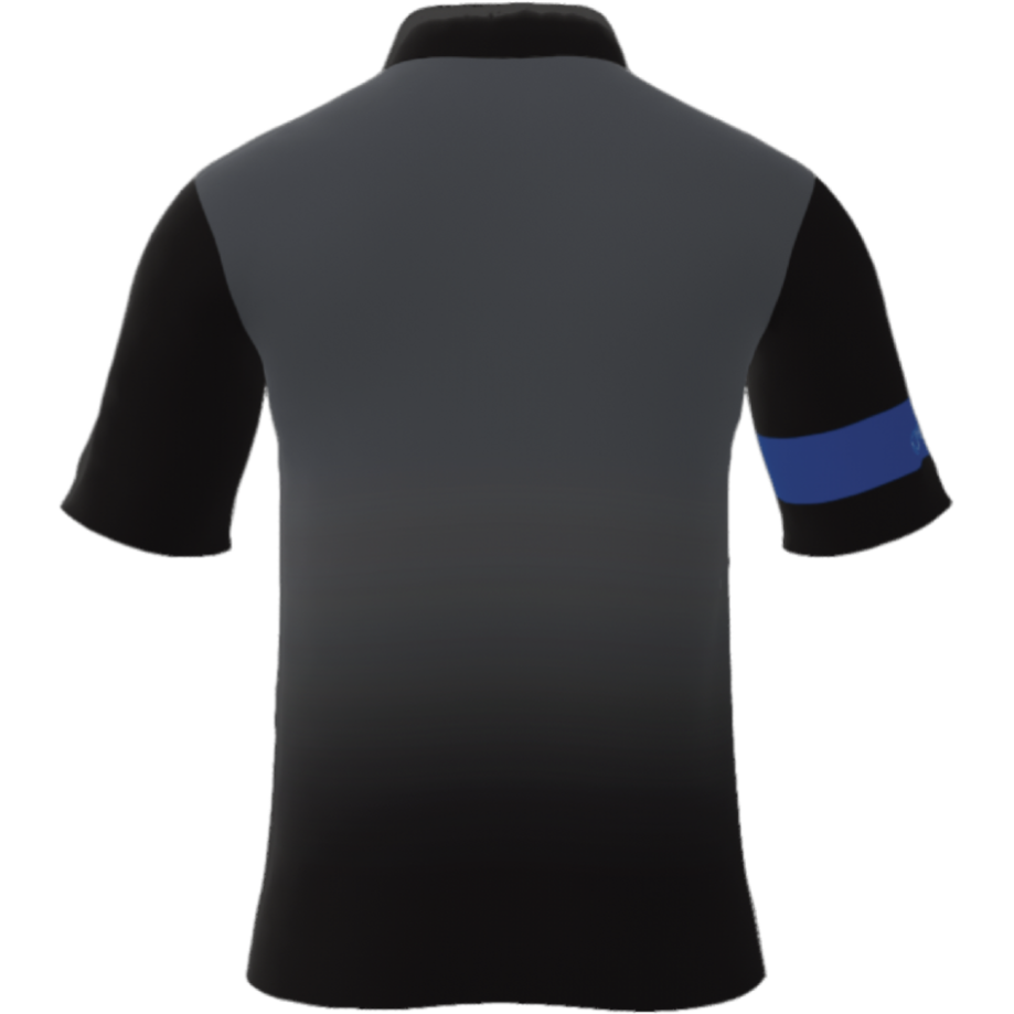 Womens Gray/Black Player Standard Polo - Off The Rail Apparel