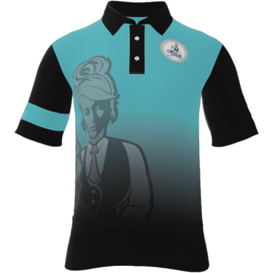 Womens Teal Player Standard Polo - Off The Rail Apparel