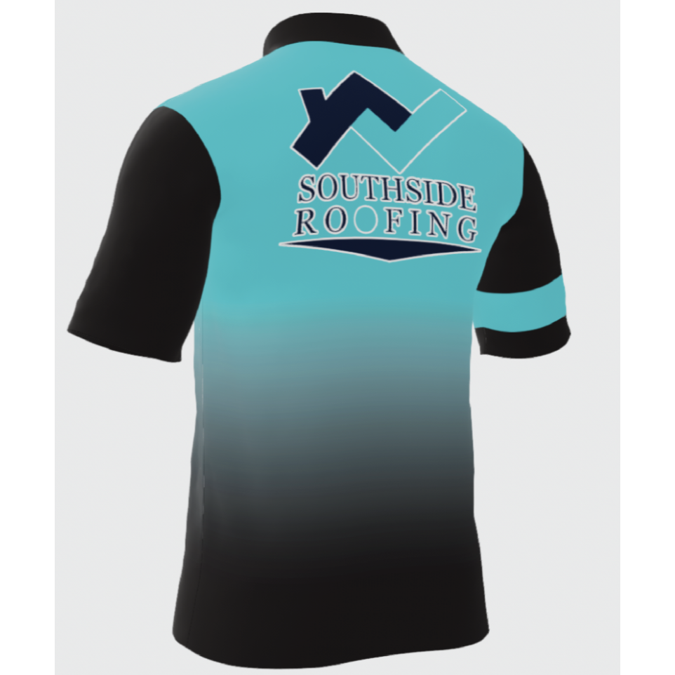 Womens Southside Roofing Cajun Flavor Teal Player Performance Polo - Off The Rail Apparel