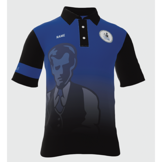 Team Blue/Black Player Standard Polo - Off The Rail Apparel