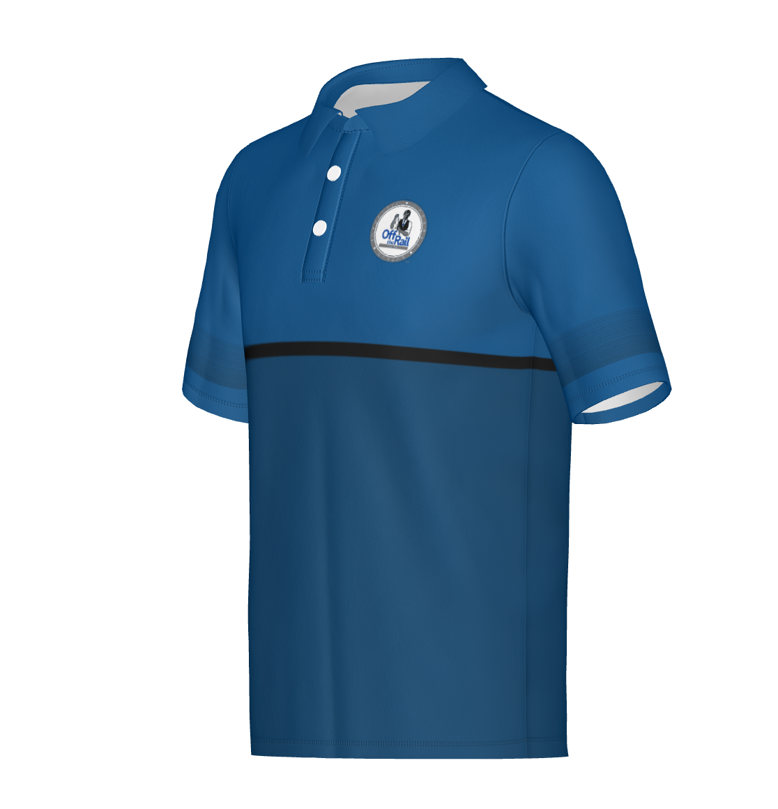 Two Tone Blue Standard Polo-Non Customizable