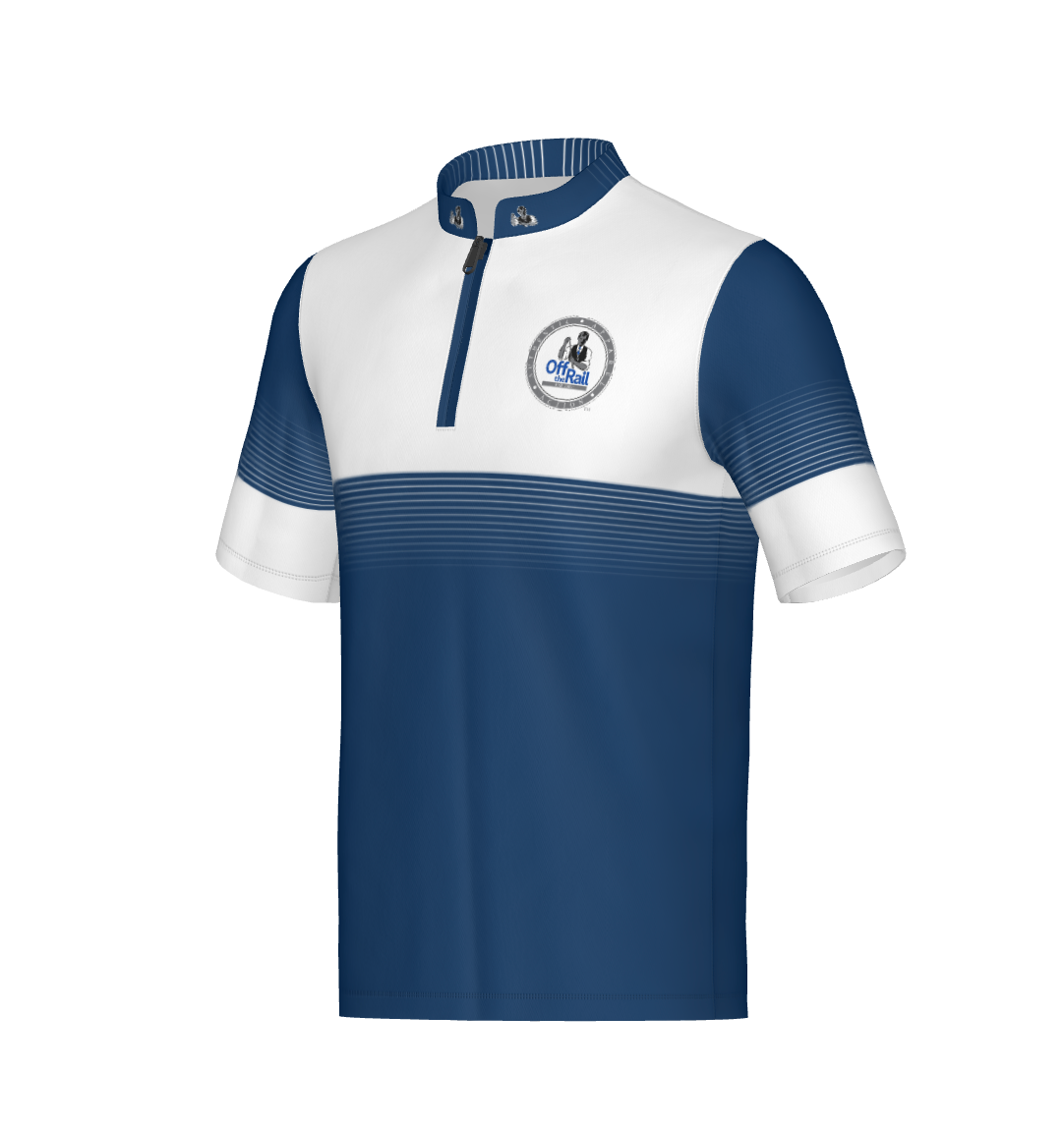 Halftone Blue Fade Performance Polo-Non Customizable