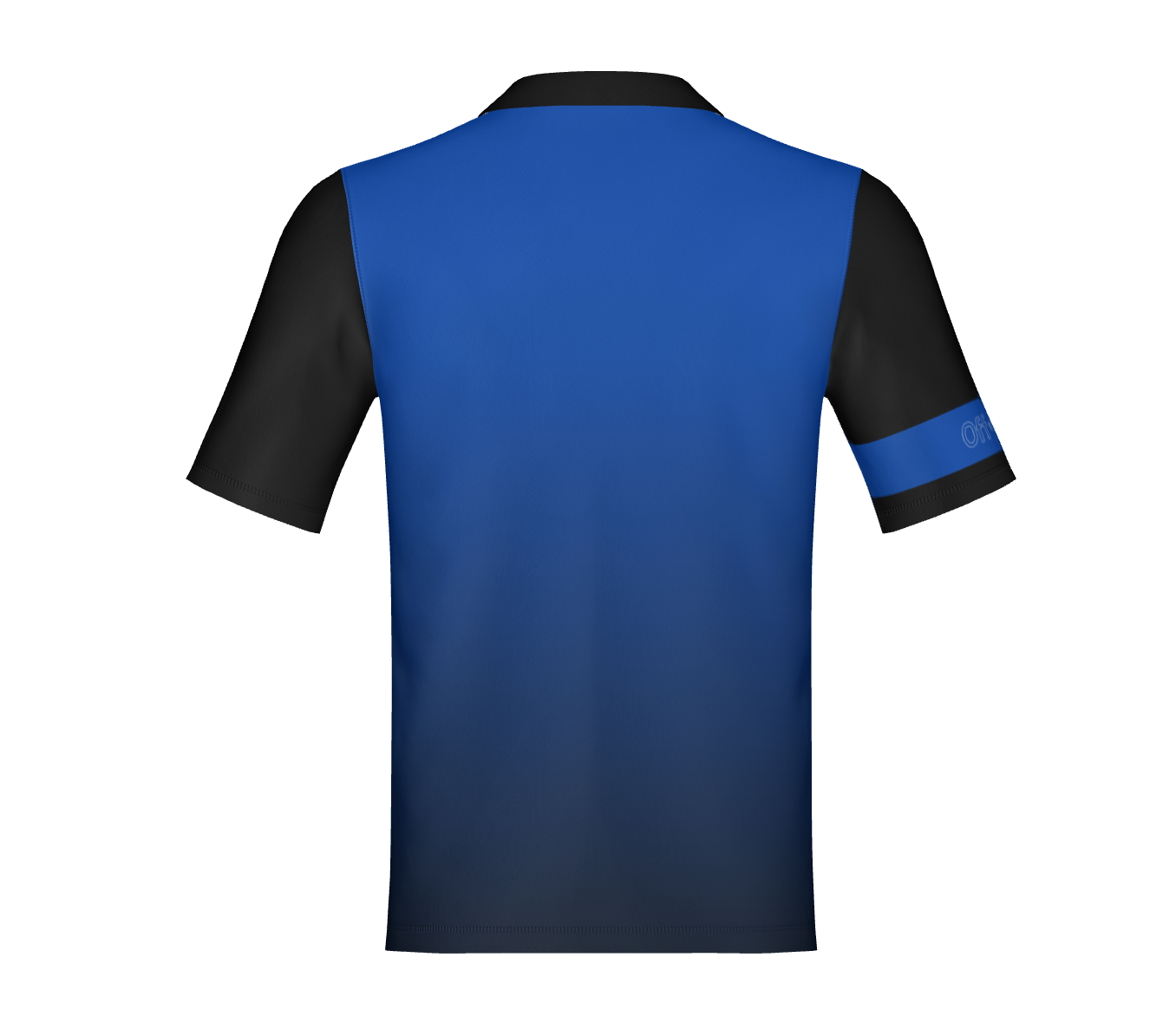 Womens Blue/Black Player Standard Polo- Non Customizable