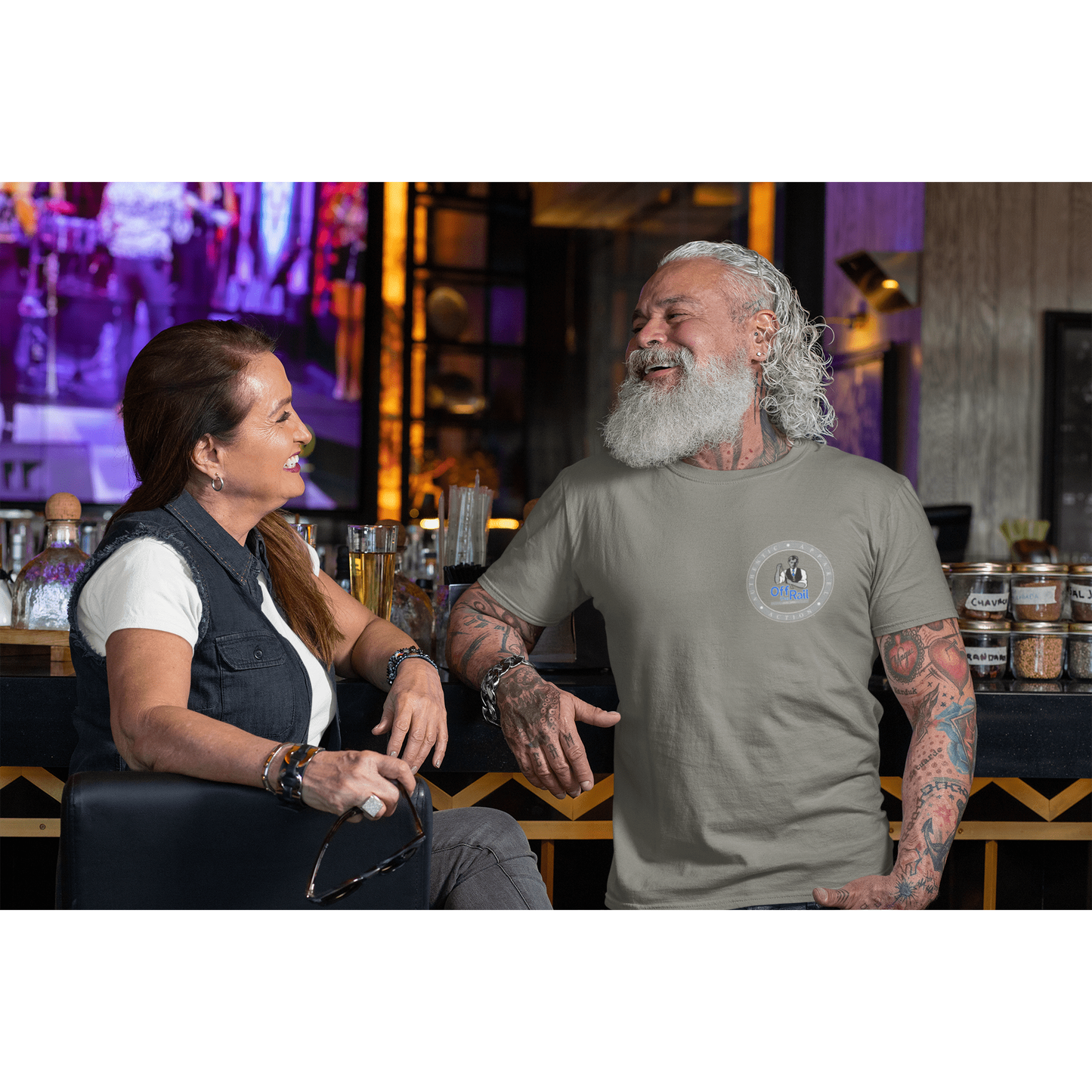 Billiard's Club White Ink T-shirt - Off The Rail Apparel