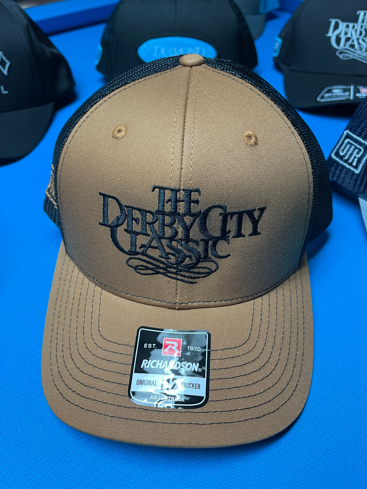 Derby Rider Cap THE DERBY TRUCKER HAT- EMBROIDERED – Off The Rail Apparel