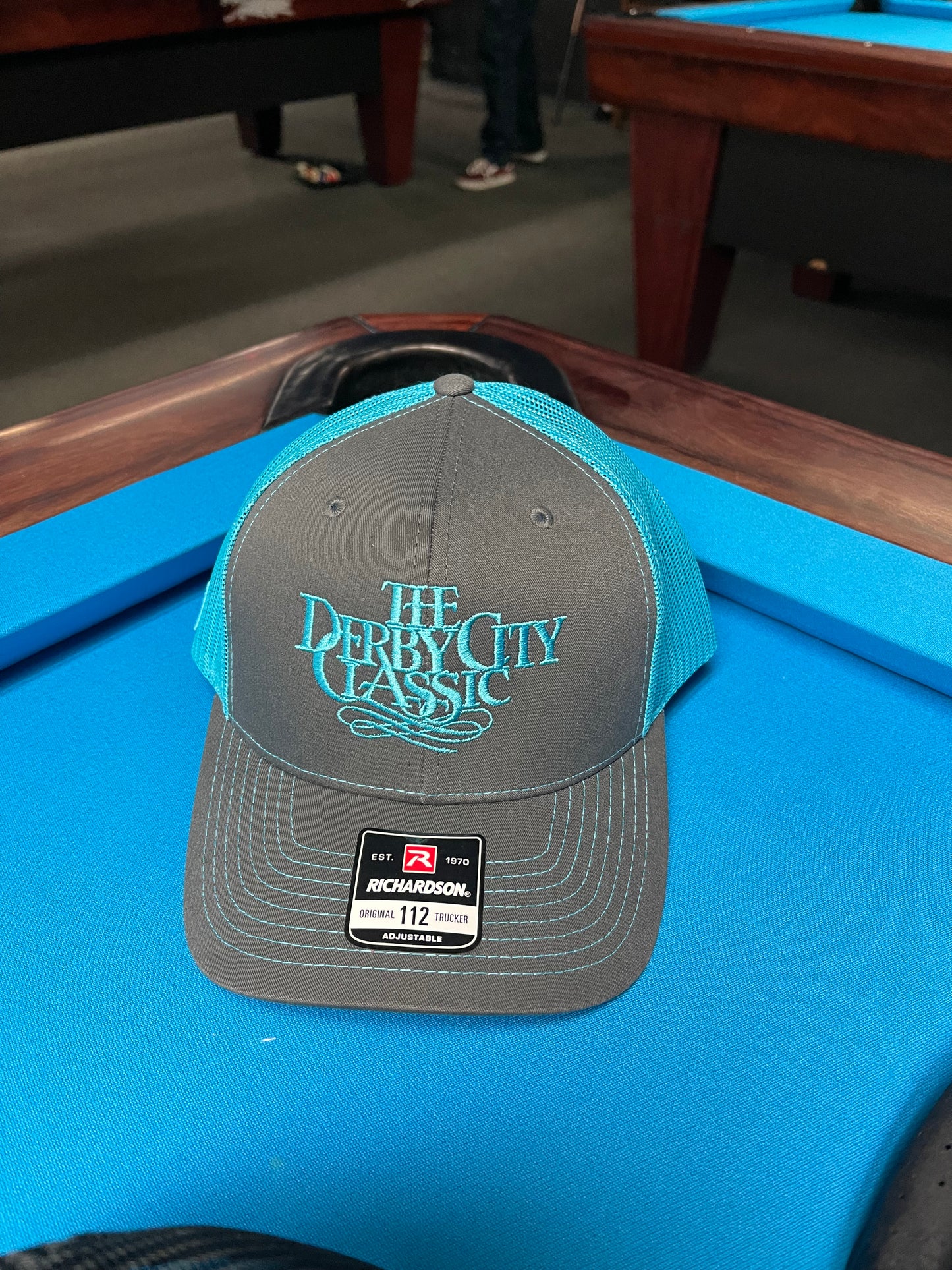 THE DERBY TRUCKER HAT- EMBROIDERED