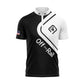 Black & White Diamond Performance Polo