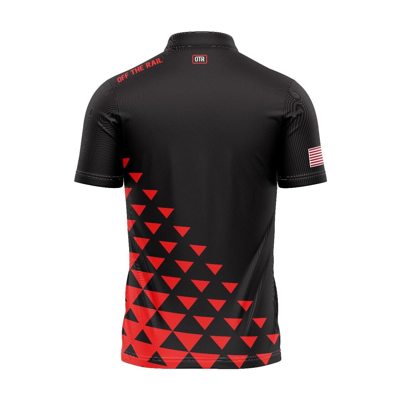 PYRAMID FADE- Red and Black
