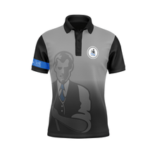 Load image into Gallery viewer, Black/Gray Watermark Standard Polo - Off The Rail Apparel