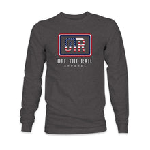 Load image into Gallery viewer, RED, WHITE, AND BLUE- PATRIOTIC- Hooded Long Sleeve Tee