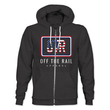Load image into Gallery viewer, RED, WHITE, AND BLUE- PATRIOTIC- HOODIE