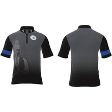 Load image into Gallery viewer, Womens Gray/Black Player Performance Polo - Off The Rail Apparel