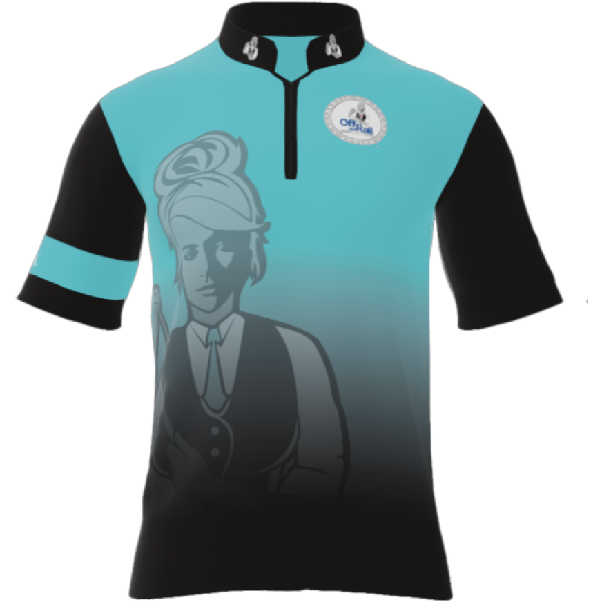 Womens Teal Player Performance Polo - Off The Rail Apparel
