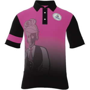 Womens Pink Player Standard Polo - Off The Rail Apparel
