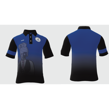 Load image into Gallery viewer, Womens Team Blue/Black Player Standard Polo - Off The Rail Apparel