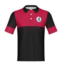 Load image into Gallery viewer, Halftone Red/Black Fade Standard Polo -Non Customizable