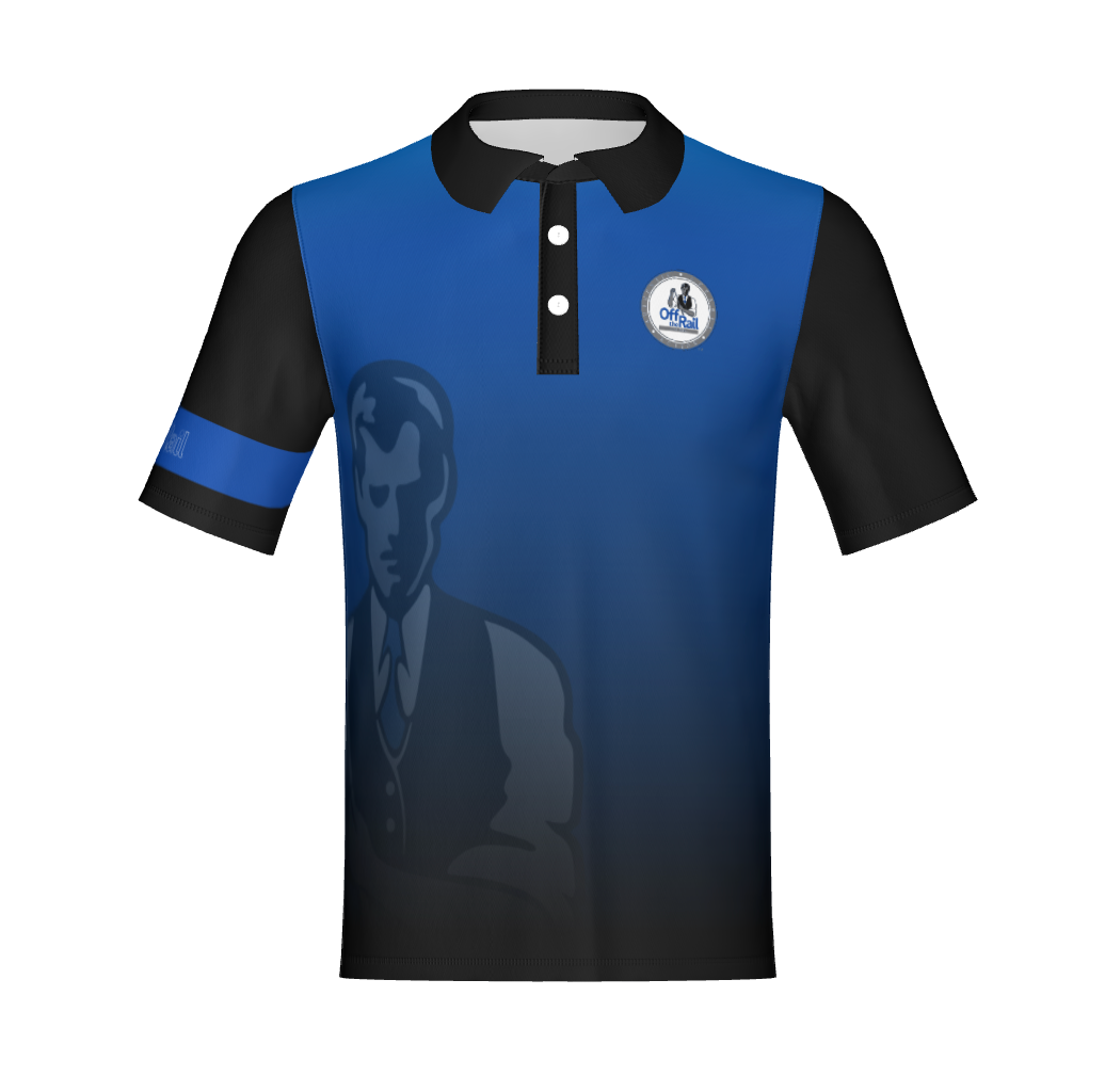 Blue/Black Watermark Standard Polo- Non Customizable