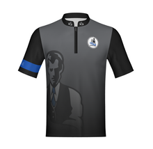 Load image into Gallery viewer, Gray/Black Watermark Performance Polo- Non Customizable