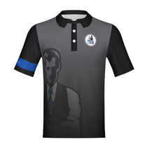Load image into Gallery viewer, Gray/Black Watermark Standard Polo- Non Customizable