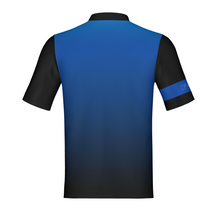 Load image into Gallery viewer, Blue/Black Watermark Performance Polo- Non Customizable