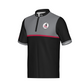 Two-Tone Grey and Black with Red Stripe Performance Polo-Non Customizable
