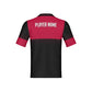Halftone Fade Red and Black Standard Button Up Collar