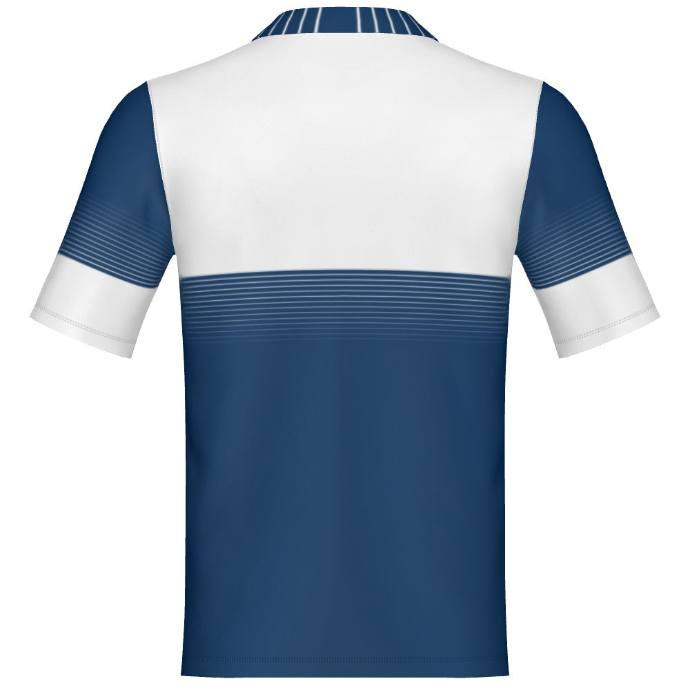 Blue and White Half tone Standard Collar Customizeable