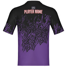 Load image into Gallery viewer, Purple and Black Glitch style- Standard Collar-Customizable