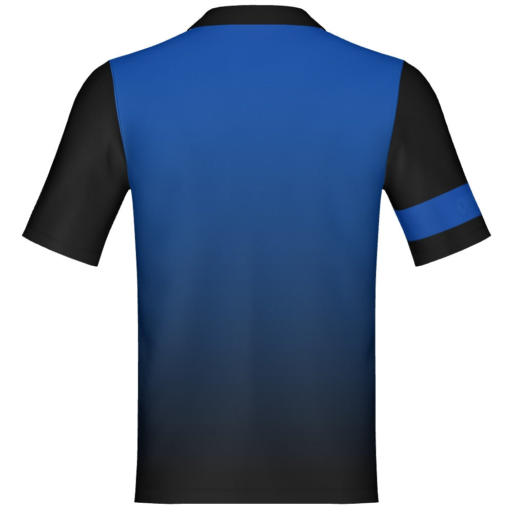 Blue/Black Standard Button up-Customizeable